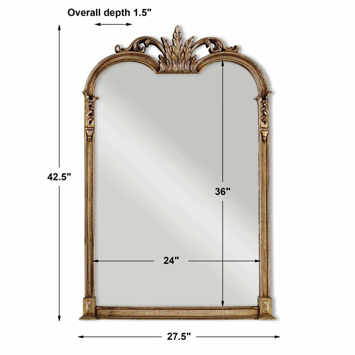 Jaqueline Vanity Mirror - Uttermost - Other Mirrors by Modest Hut