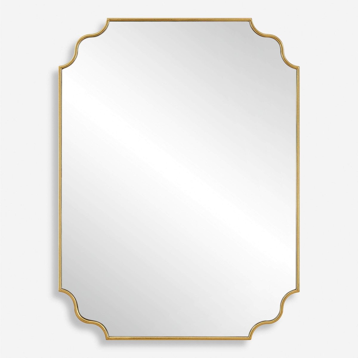 Lennyn Gold Vanity Mirror - Uttermost - Other Mirrors by Modest Hut