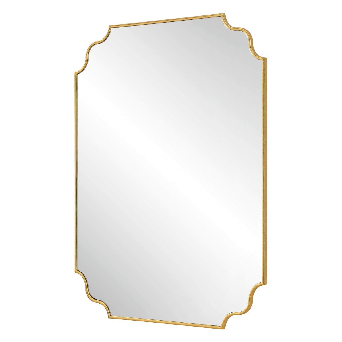 Lennyn Gold Vanity Mirror - Uttermost - Other Mirrors by Modest Hut