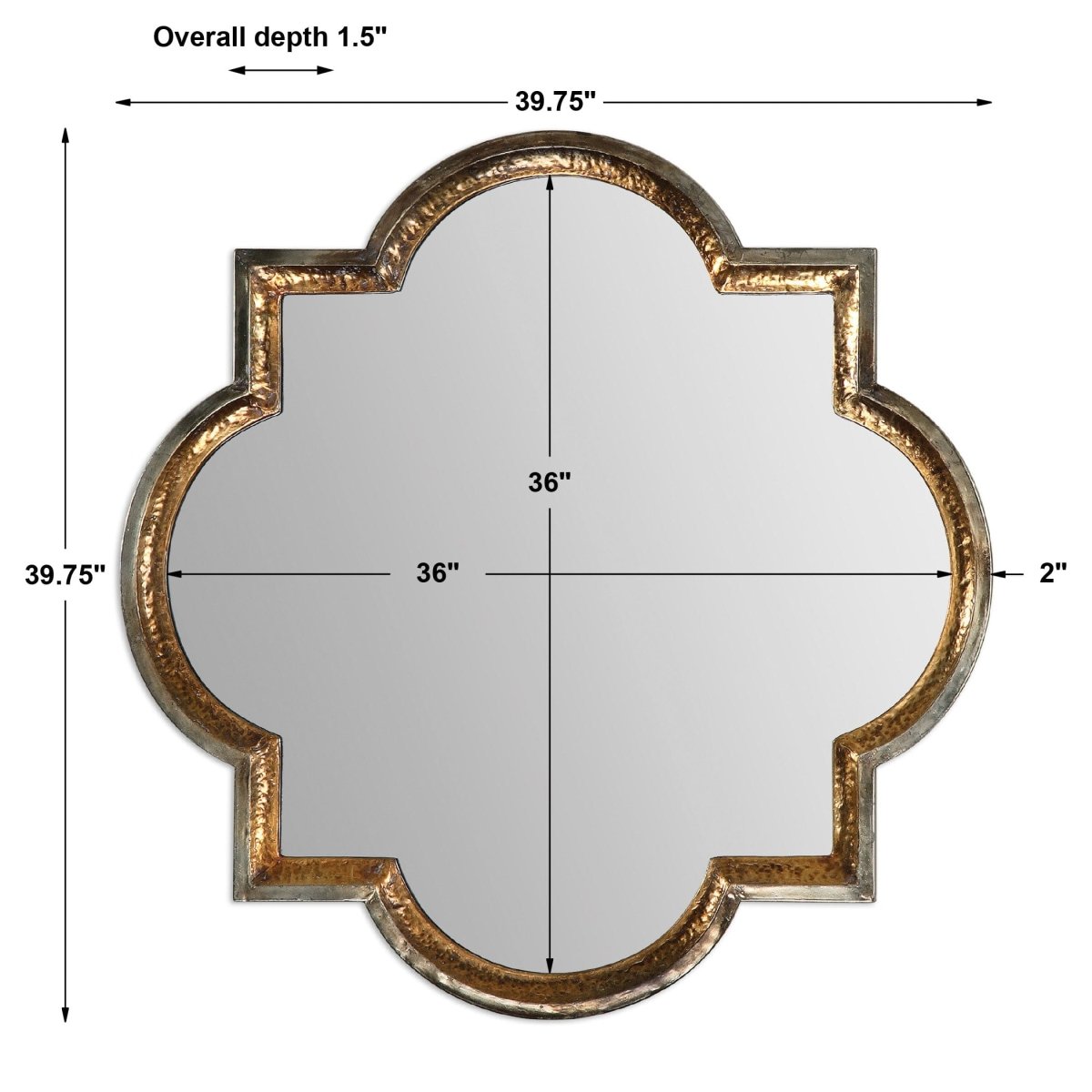 Lourosa Gold Mirror - Uttermost - Other Mirrors by Modest Hut