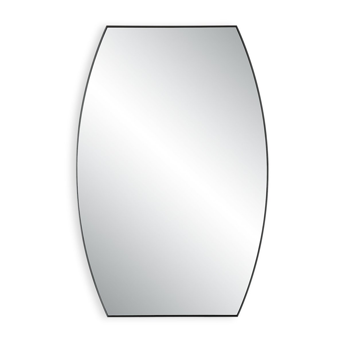 Matte Black Convex Iron Mirror - Uttermost - Other Mirrors by Modest Hut