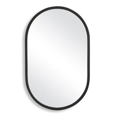 Matte Black Engineered Polymer Modern Frame Mirror - Uttermost - Other Mirrors by Modest Hut