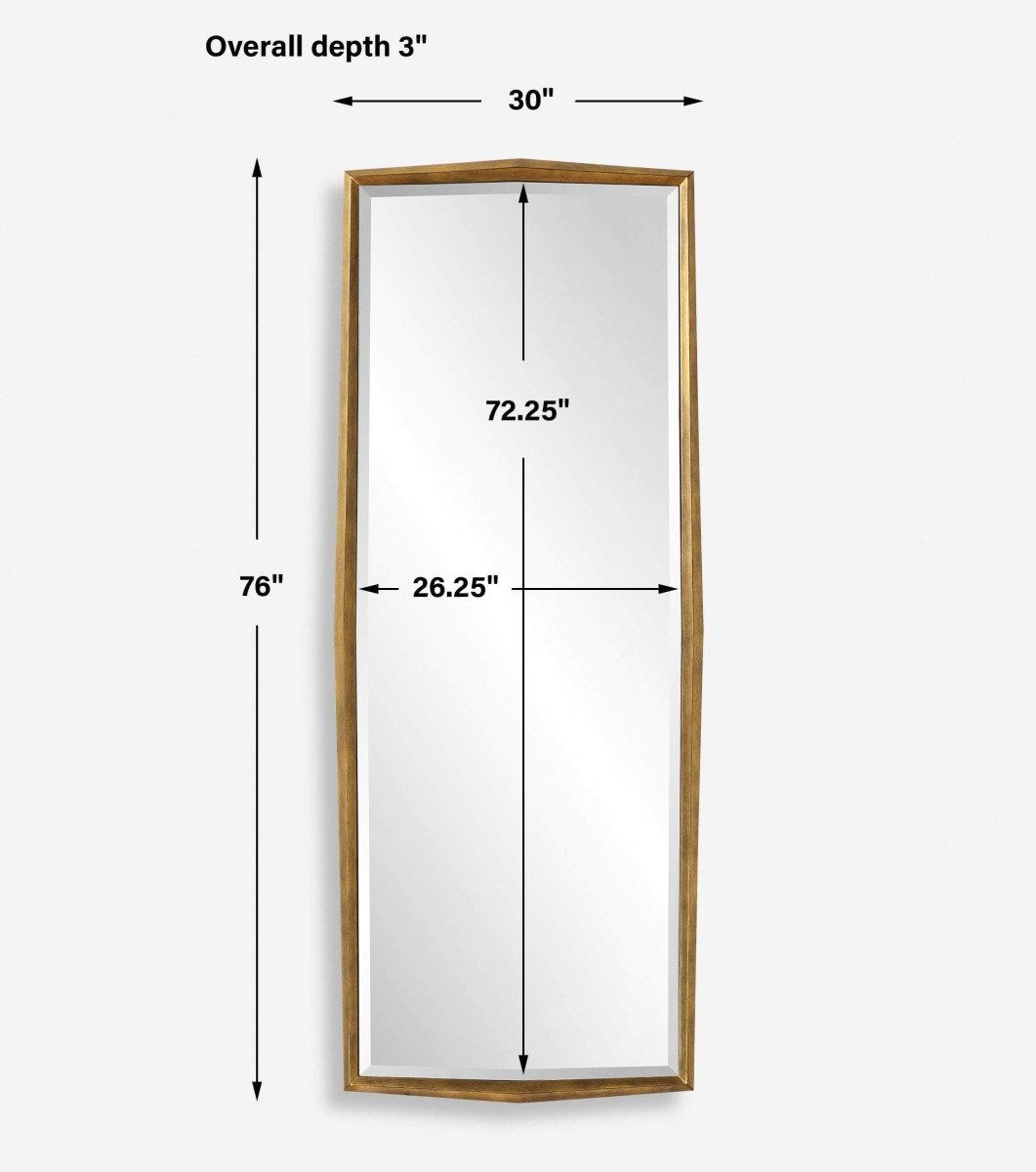 On Point Wood Dressing Mirror - Uttermost - Other Mirrors by Modest Hut