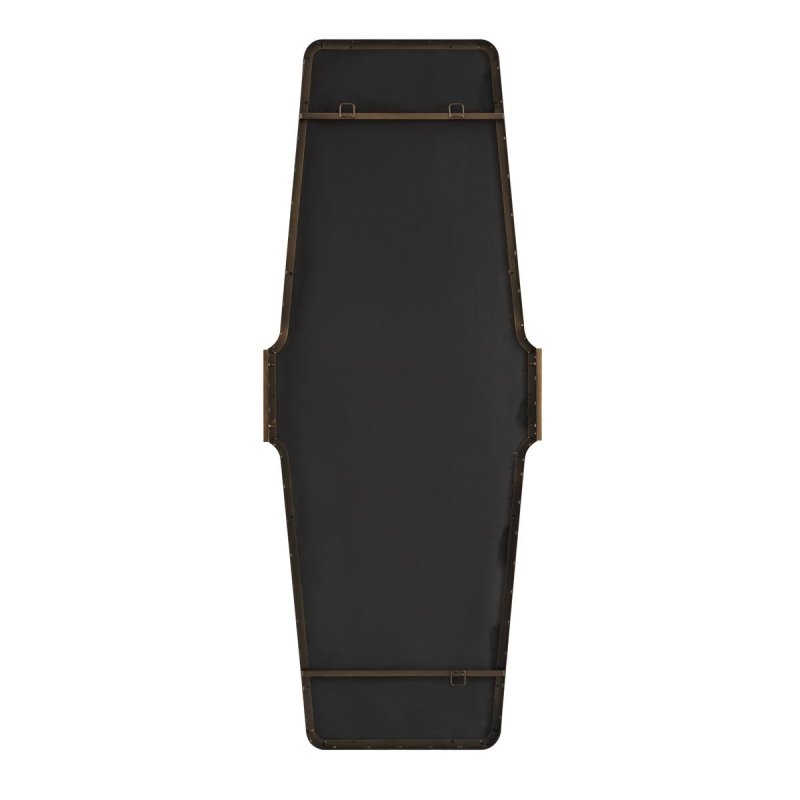 Dimension guide for the Orson Golden Bronze Marble Tall Mirror