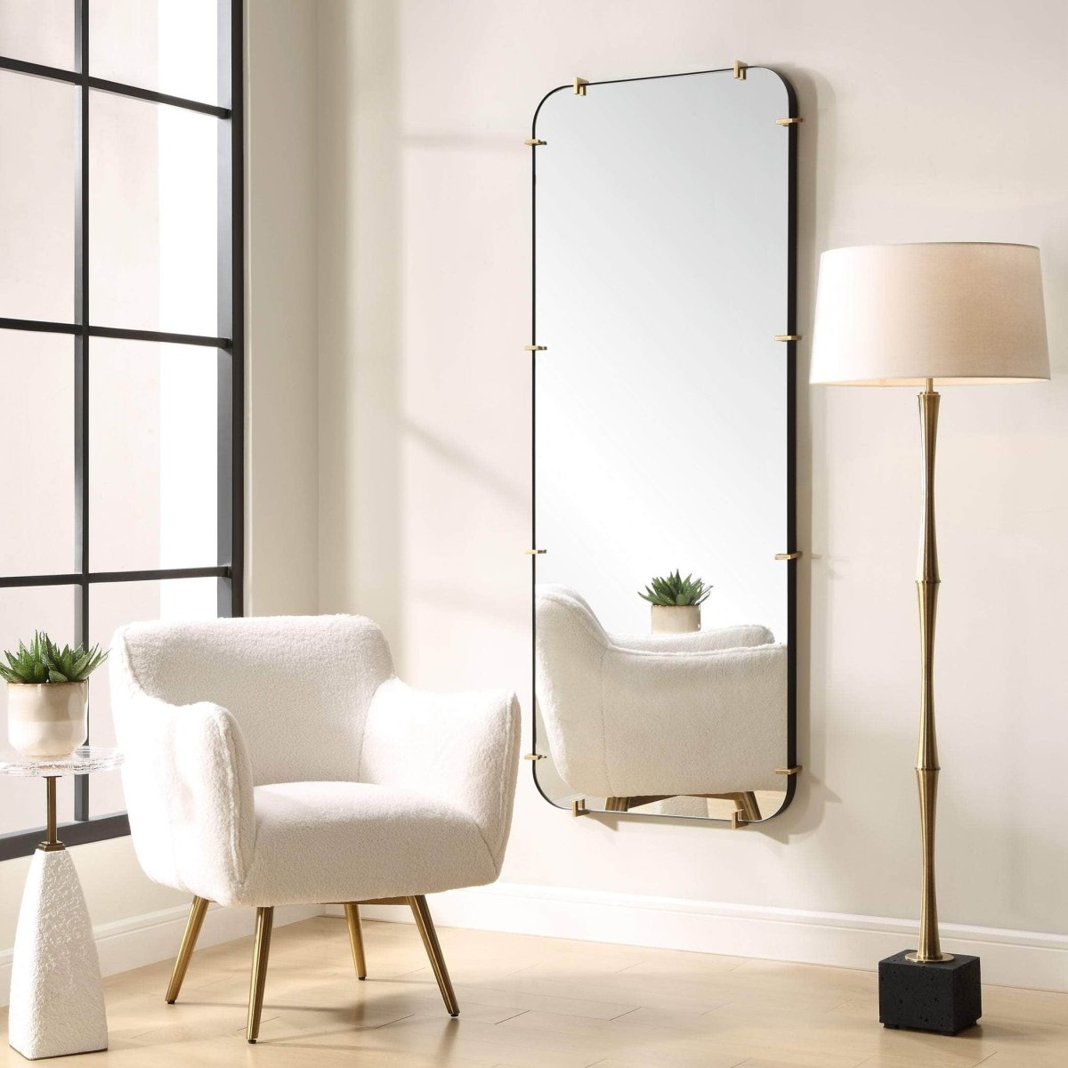 Pali Industrial Dressing Mirror - Uttermost - Other Mirrors by Modest Hut