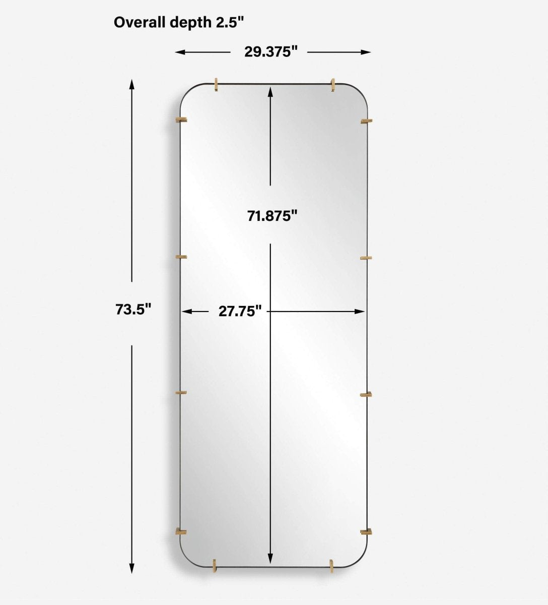 Pali Industrial Dressing Mirror - Uttermost - Other Mirrors by Modest Hut