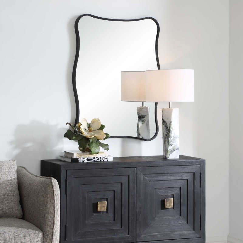 Pavia Black Vanity Mirror - Other Mirrors