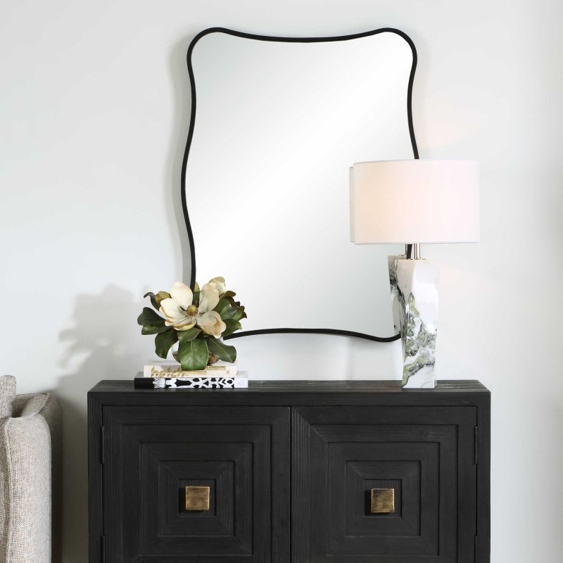 Pavia Black Vanity Mirror - Other Mirrors