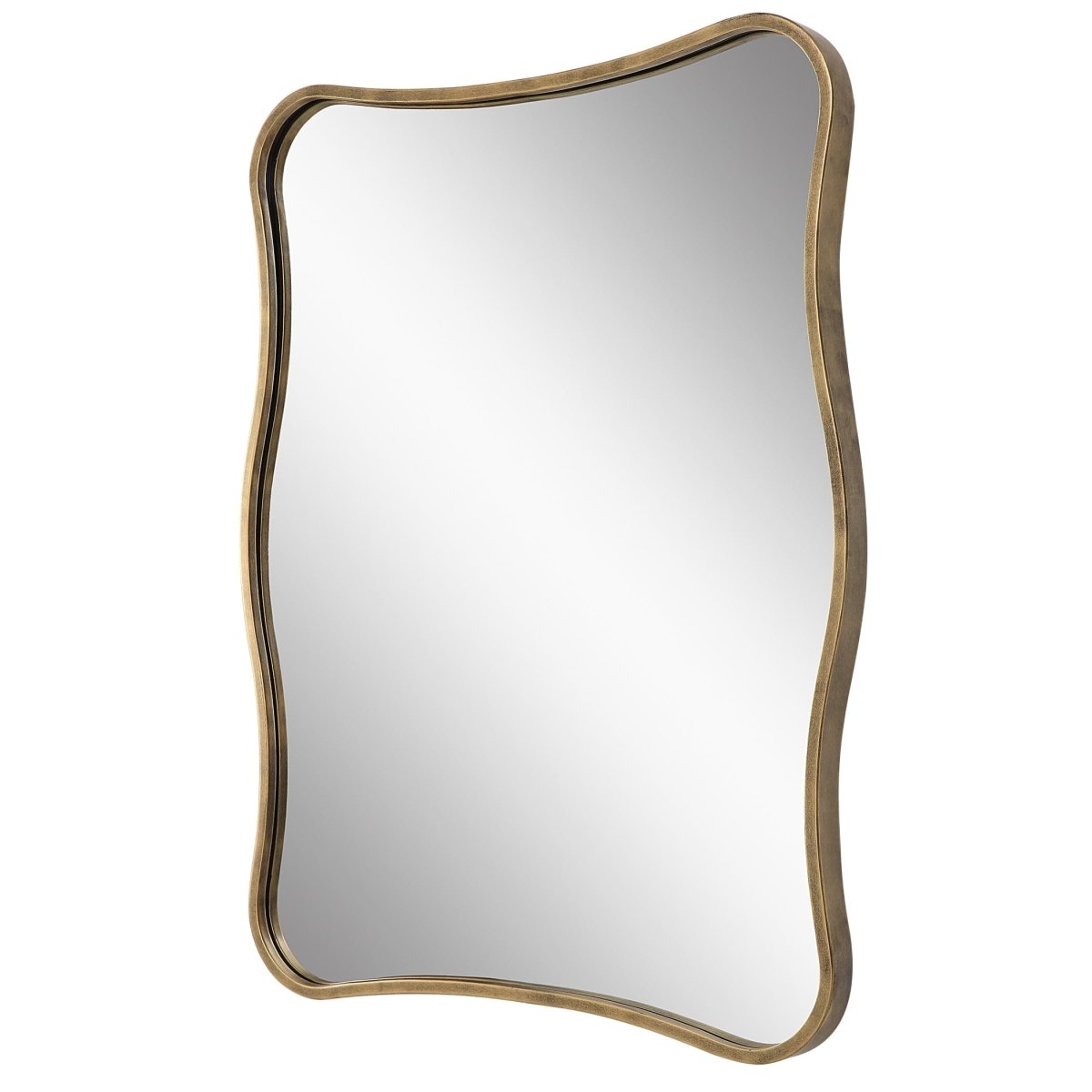 Pavia Curvy Vanity Mirror - Uttermost - Other Mirrors by Modest Hut