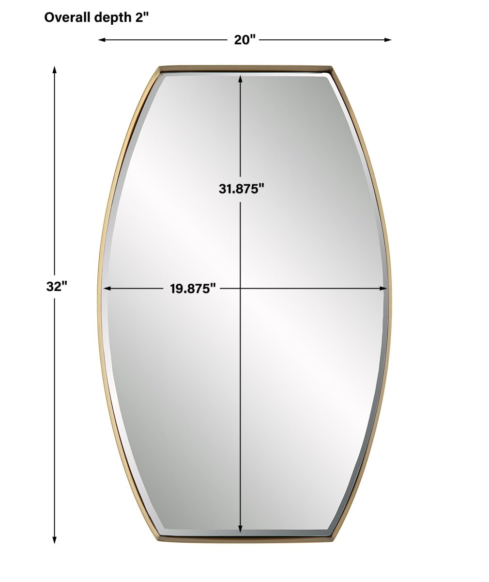 Portal Modern Brass Mirror - Uttermost - Other Mirrors by Modest Hut