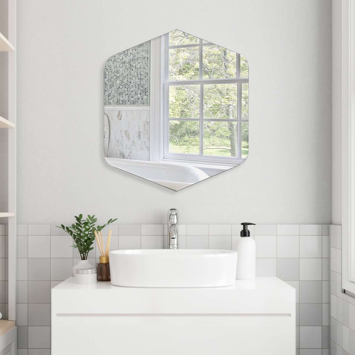 Radius Black Diamond Mirror - Uttermost - Other Mirrors by Modest Hut