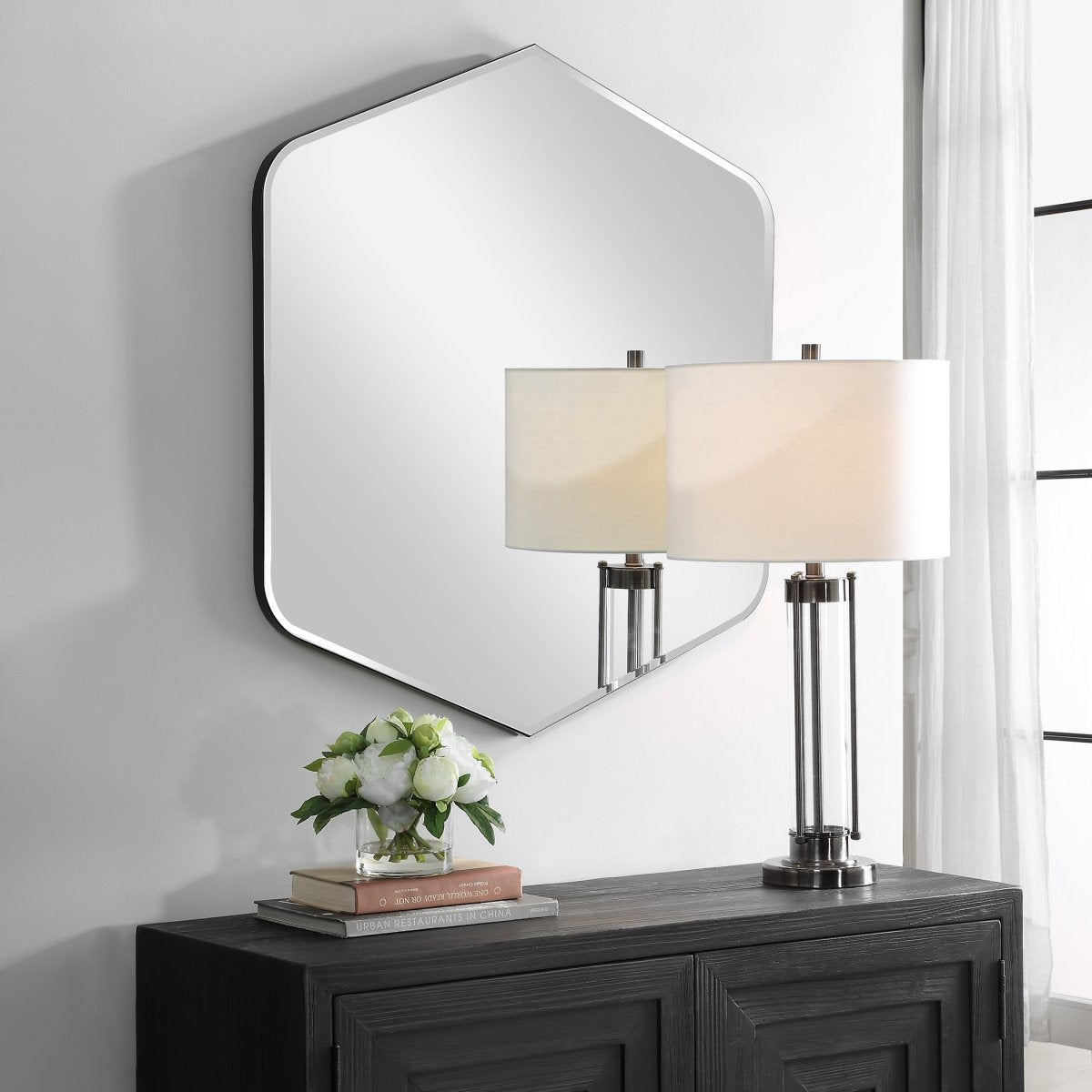 Radius Black Diamond Mirror - Uttermost - Other Mirrors by Modest Hut