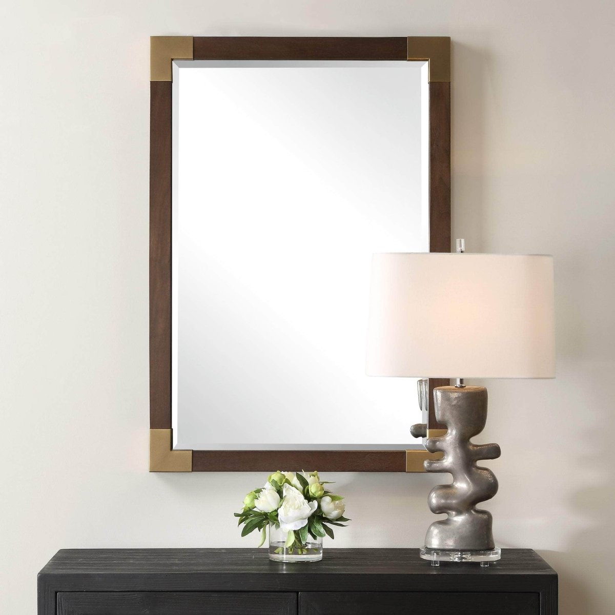 Rhea Walnut Mirror - Uttermost - Other Mirrors by Modest Hut