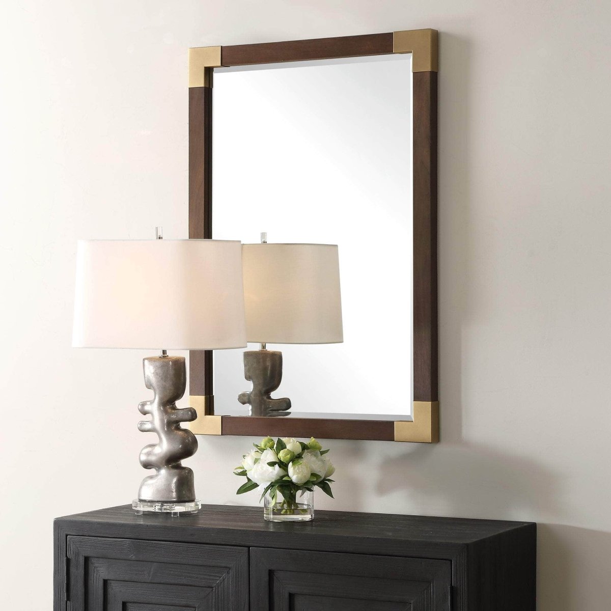 Rhea Walnut Mirror - Uttermost - Other Mirrors by Modest Hut