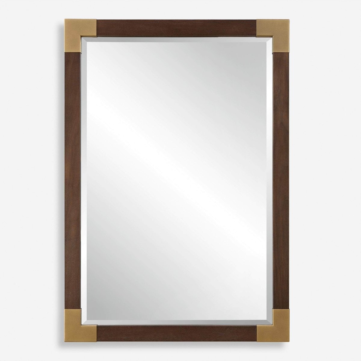 Rhea Walnut Mirror - Uttermost - Other Mirrors by Modest Hut