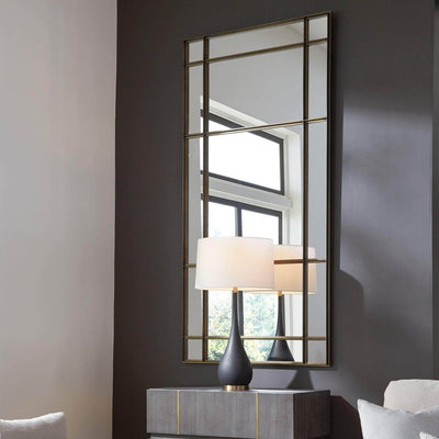Spurgeon Gold Window Mirror - Uttermost - Other Mirrors by Modest Hut