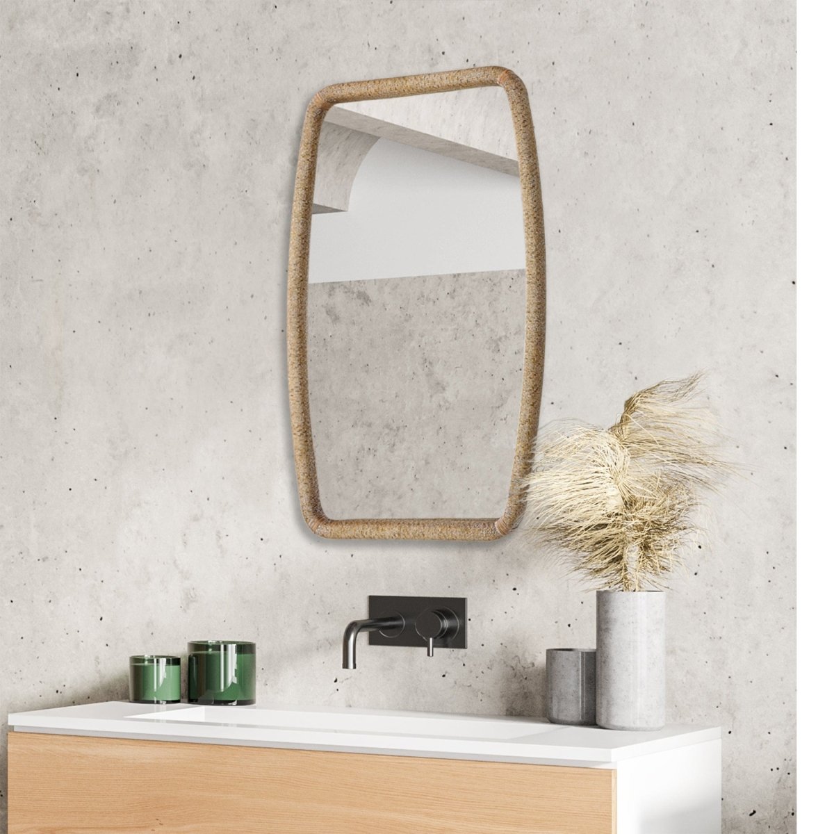 Tiki Rattan Mirror - Uttermost - Other Mirrors by Modest Hut