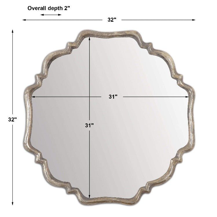 Valentia Silver Mirror - Uttermost - Other Mirrors by Modest Hut