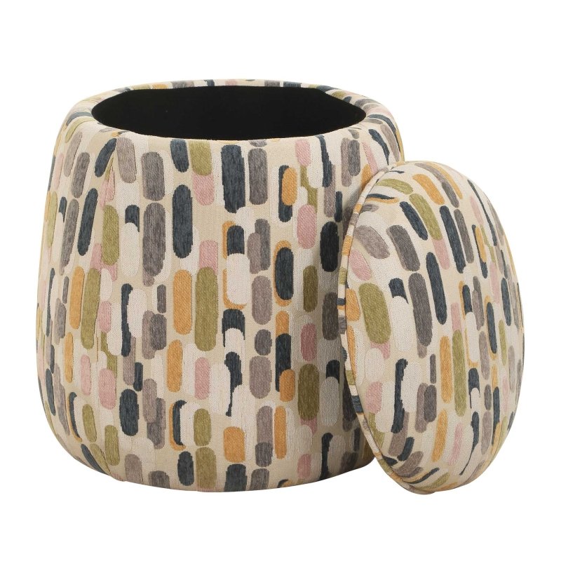 Arem Upholstered Multi-Color Ottoman - Ottomans
