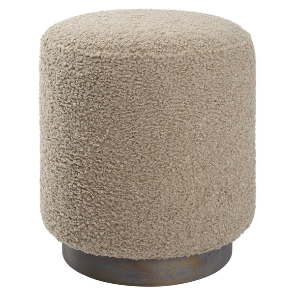 Avila Latte Round Ottoman - Uttermost - Ottomans by Modest Hut