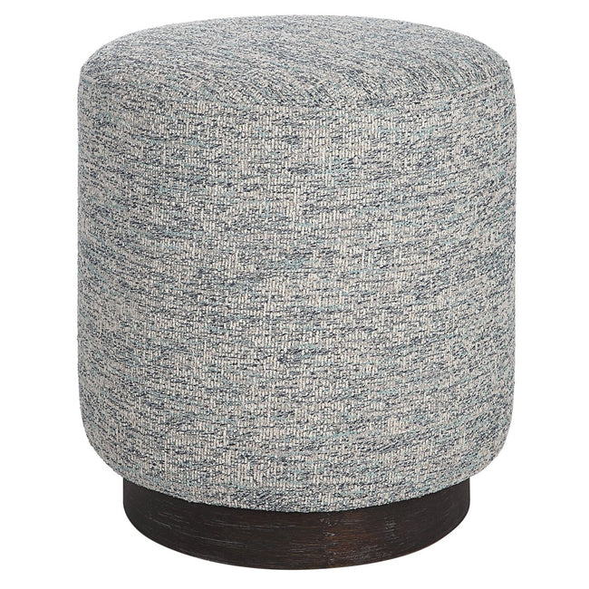 Avila Tweed Round Ottoman - Uttermost - Ottomans by Modest Hut
