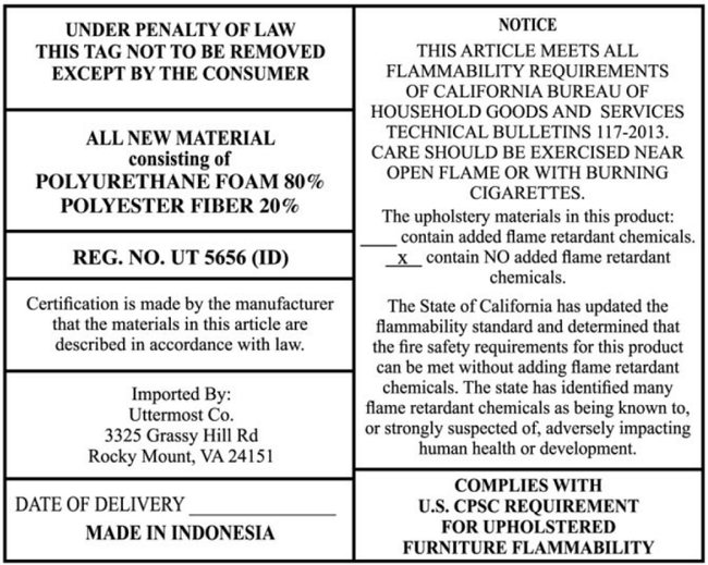 Borneo White Cushion Outdoor Ottoman - Ottomans