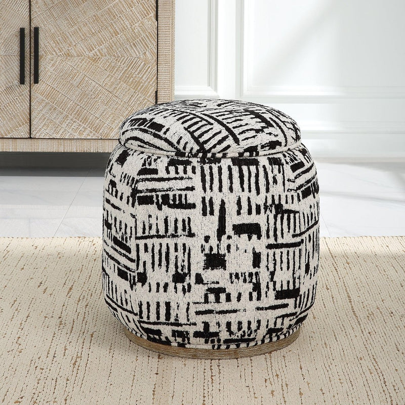 Dialogue Poof Ottoman - Uttermost - Ottomans by Modest Hut