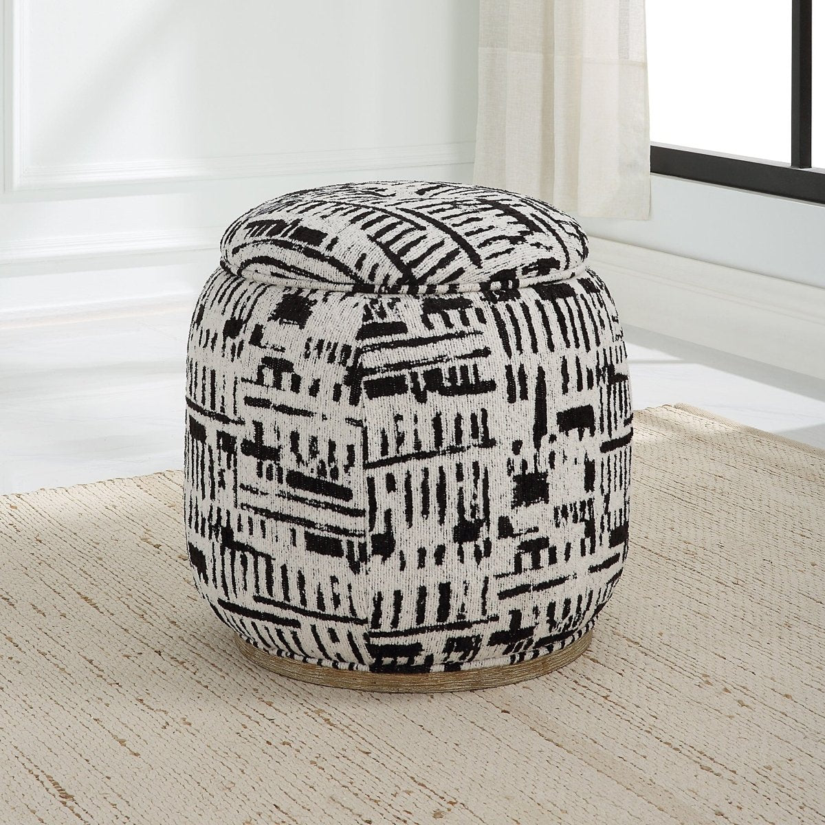 Dialogue Poof Ottoman - Uttermost - Ottomans by Modest Hut