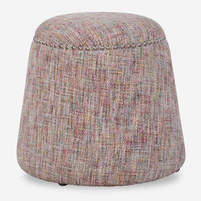 Gumdrop Confetti Chenille Ottoman - Uttermost - Ottomans by Modest Hut