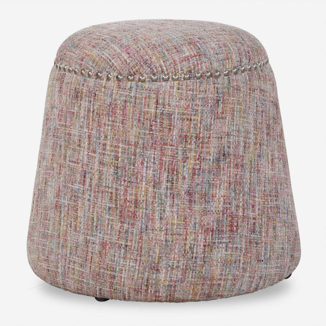 Gumdrop Confetti Chenille Ottoman - Uttermost - Ottomans by Modest Hut