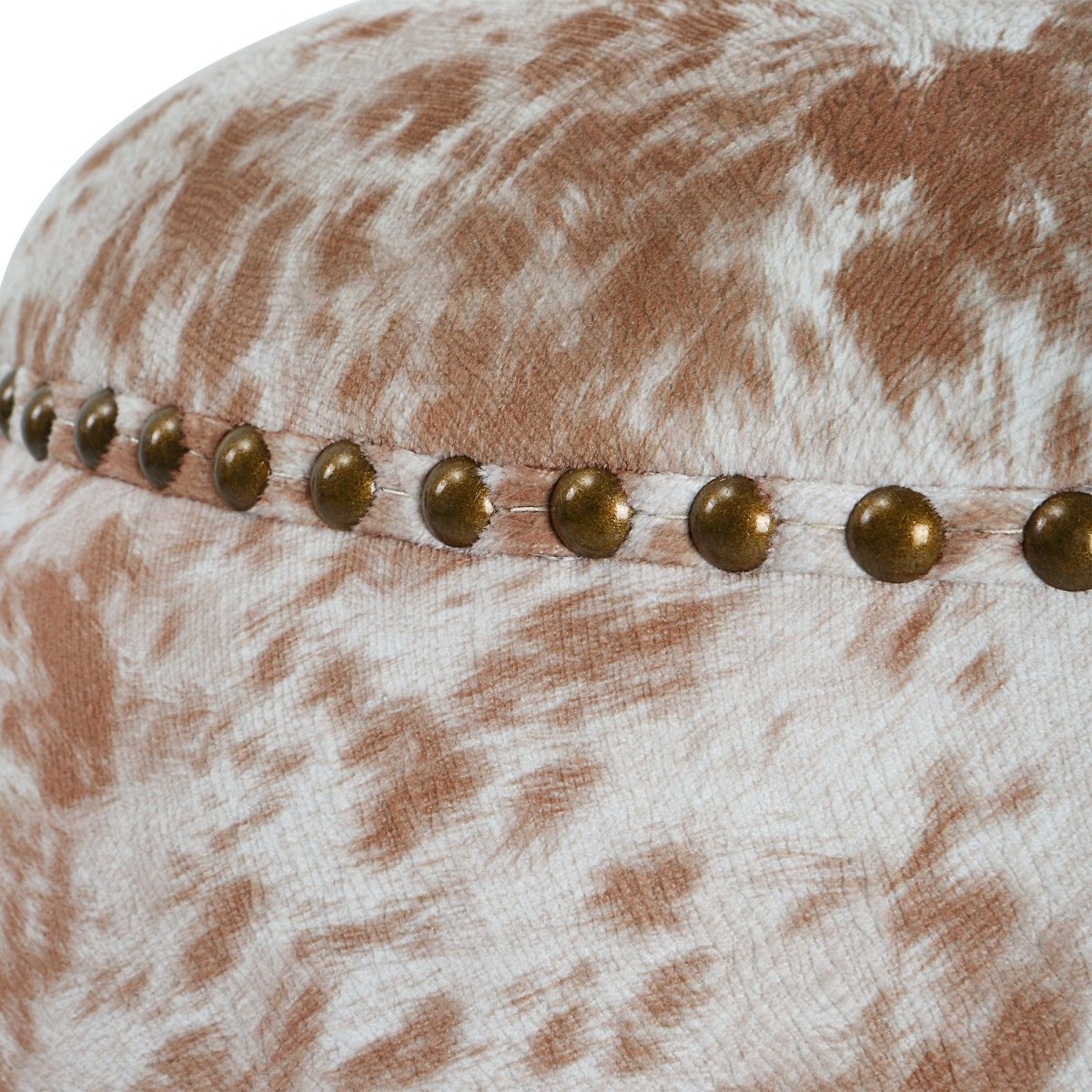 Gumdrop Cow Hide Ottoman - Uttermost - Ottomans by Modest Hut