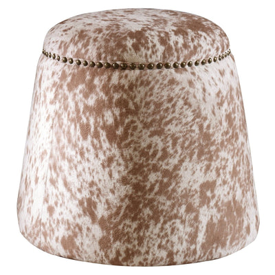 Gumdrop Cow Hide Ottoman - Uttermost - Ottomans by Modest Hut