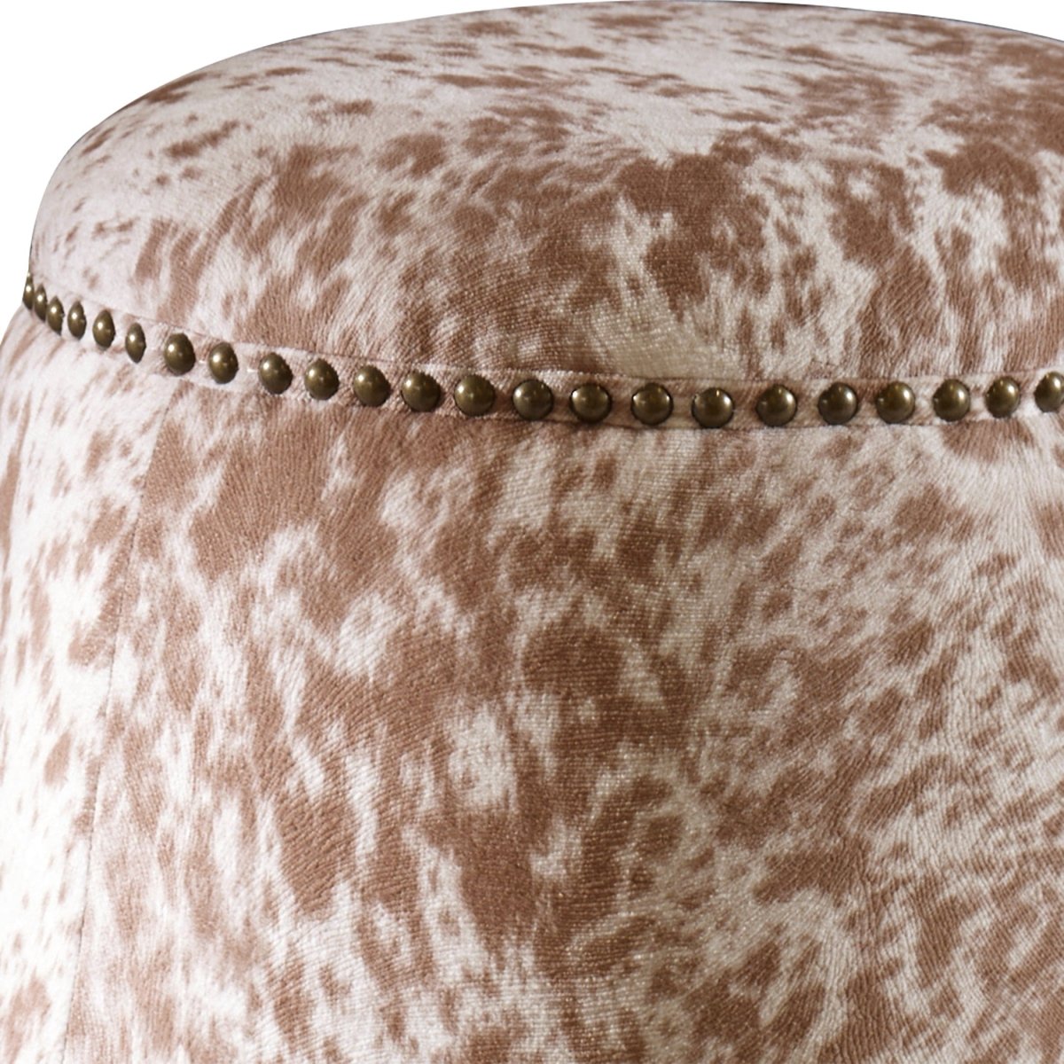 Gumdrop Cow Hide Ottoman - Uttermost - Ottomans by Modest Hut