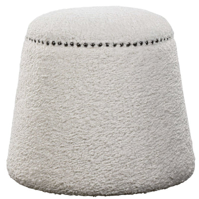 Gumdrop White Ottoman - Uttermost - Ottomans by Modest Hut