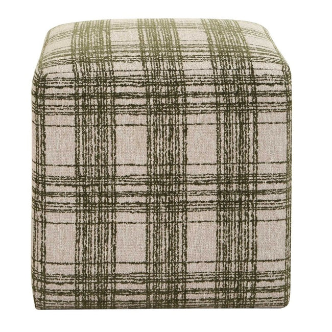 Joie Ireland Plaid Ottoman - Ottomans