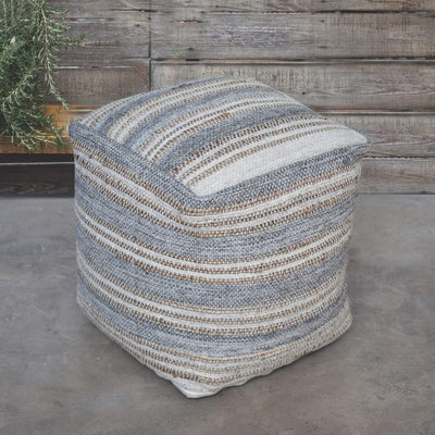 Navine Ottoman Pouf - Uttermost - Ottomans by Modest Hut