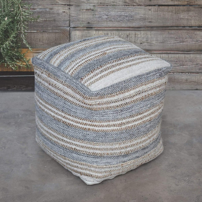 Navine Ottoman Pouf - Uttermost - Ottomans by Modest Hut