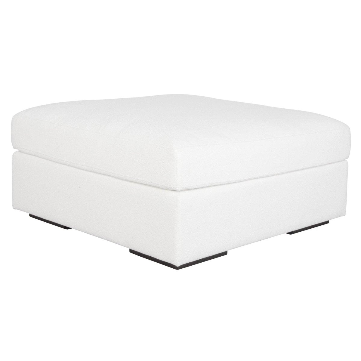 Refuge Arctic White Sofa Ottoman - Uttermost - Ottomans by Modest Hut