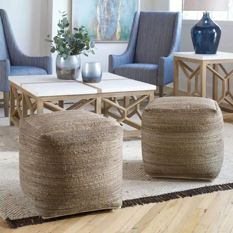 Shiro Pouf - Uttermost - Ottomans by Modest Hut