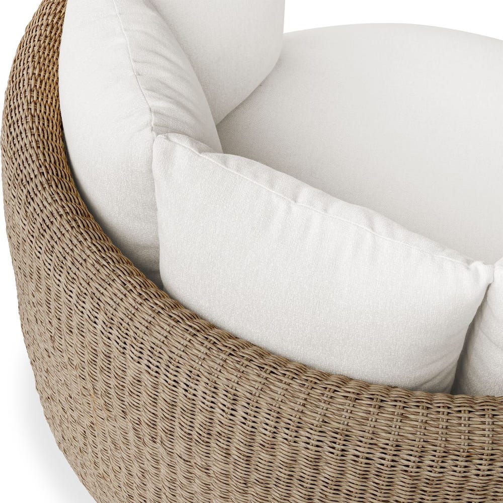 Sunset Outdoor Swivel Day Bed - Uttermost - Outside Seating by Modest Hut