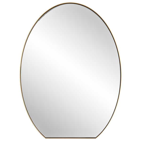Cabell Brass Oval Mirror - Uttermost - Oval Mirrors by Modest Hut