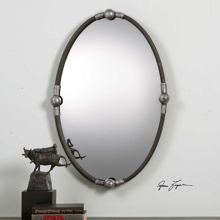 Carrick Oval Mirror - Uttermost - Oval Mirrors by Modest Hut