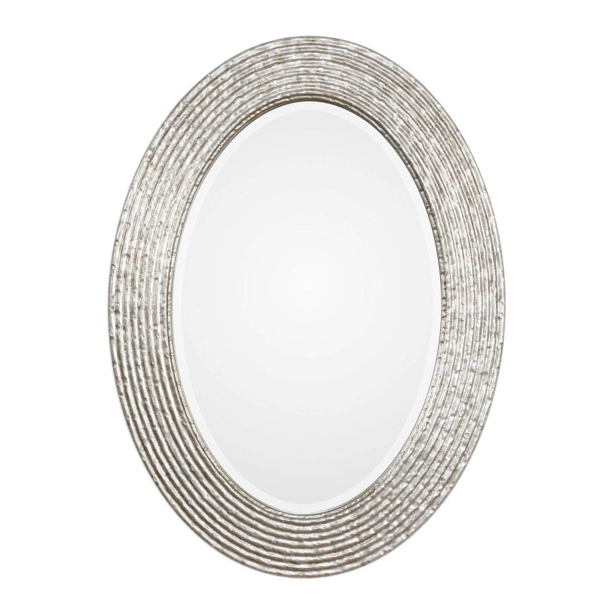 Conder Oval Silver Mirror - Uttermost - Oval Mirrors by Modest Hut