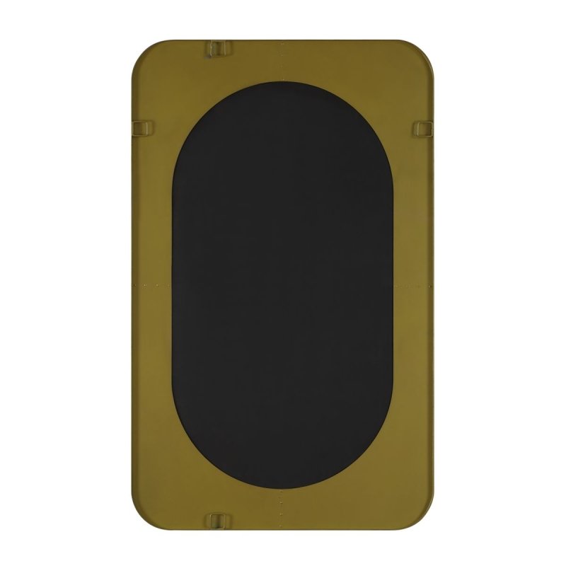Dimension guide for the Condesa Bronze and Gold Oval Wall Mirror