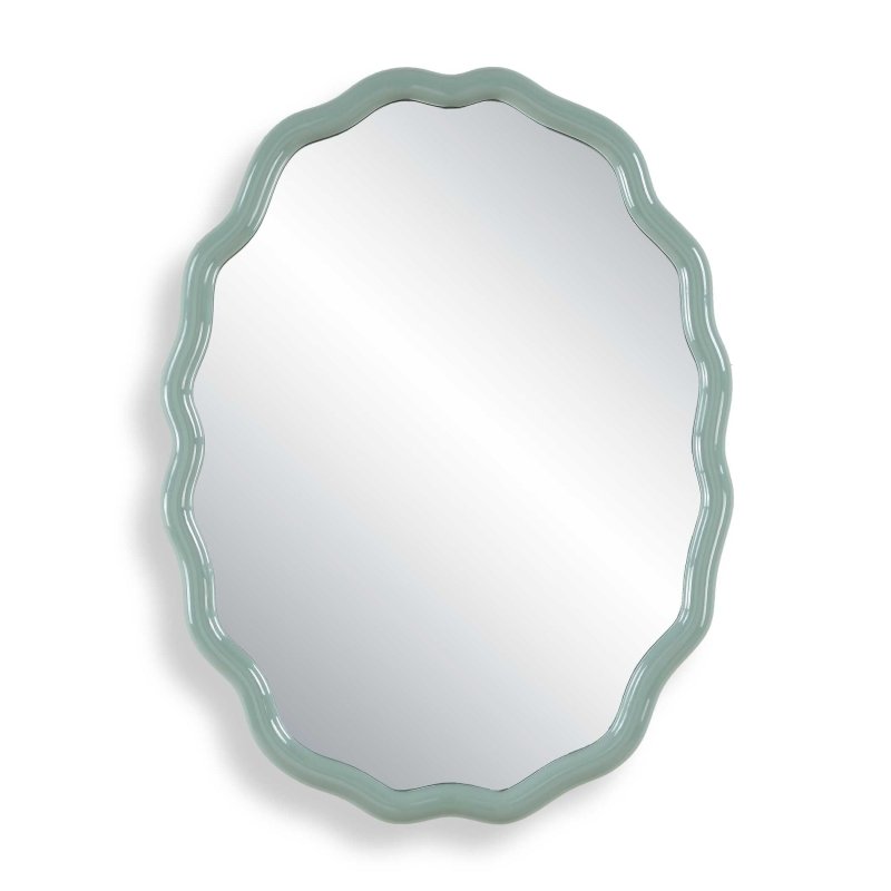 Isly Robin's Egg Blue Oval Mirror - Oval Mirrors