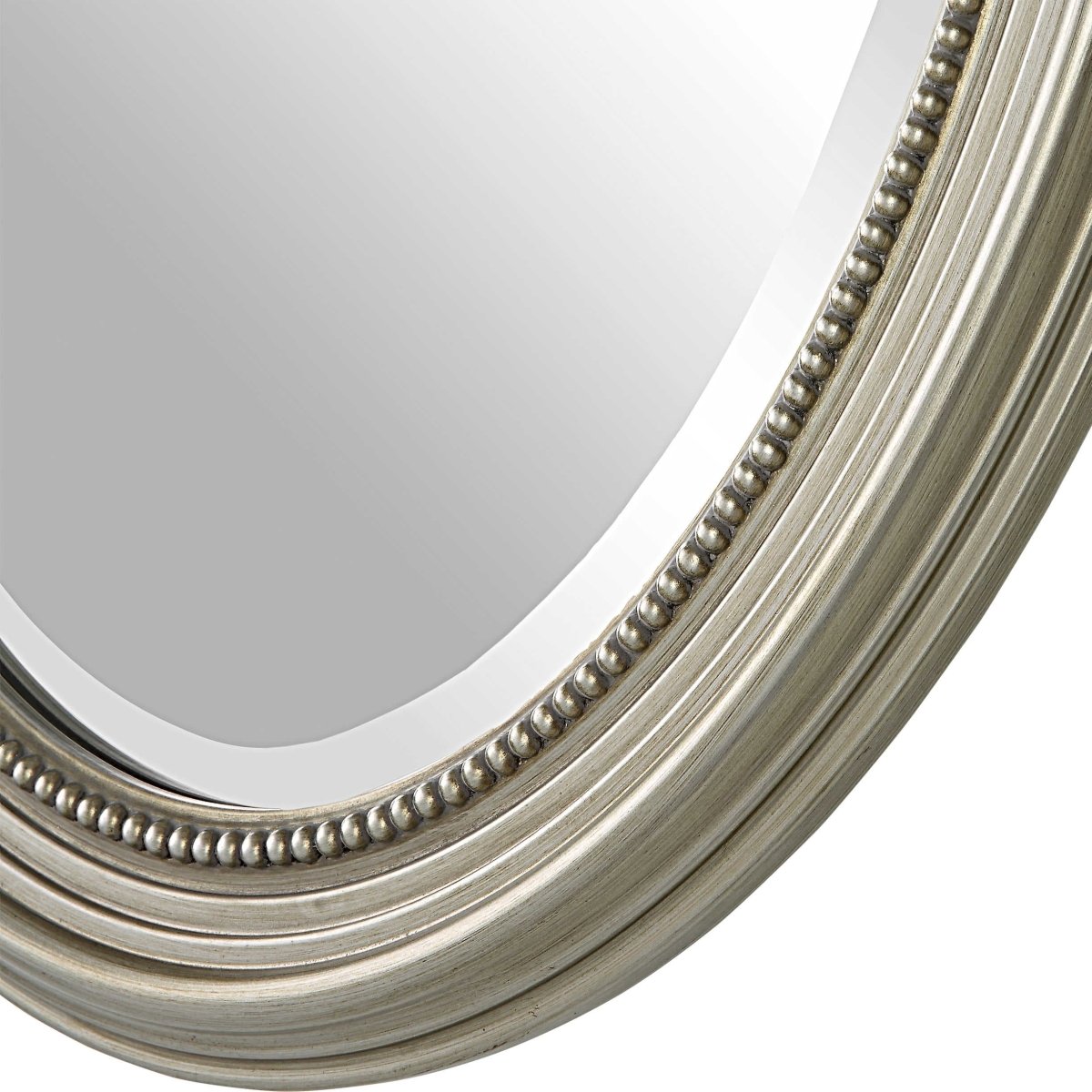 Oval Metallic Silver Mirror - Uttermost - Oval Mirrors by Modest Hut