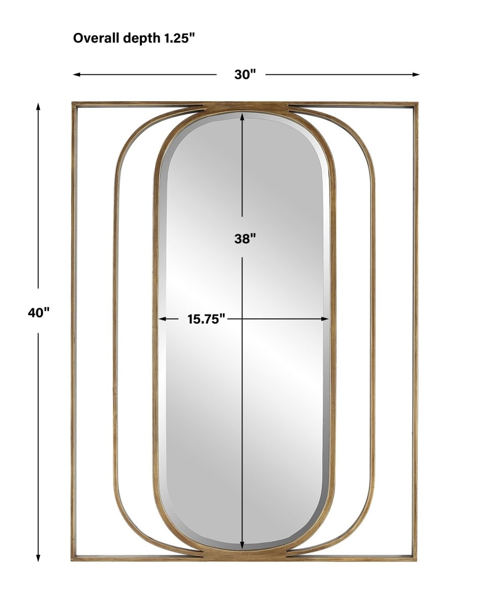 Replicate Contemporary Oval Mirror - Uttermost - Oval Mirrors by Modest Hut