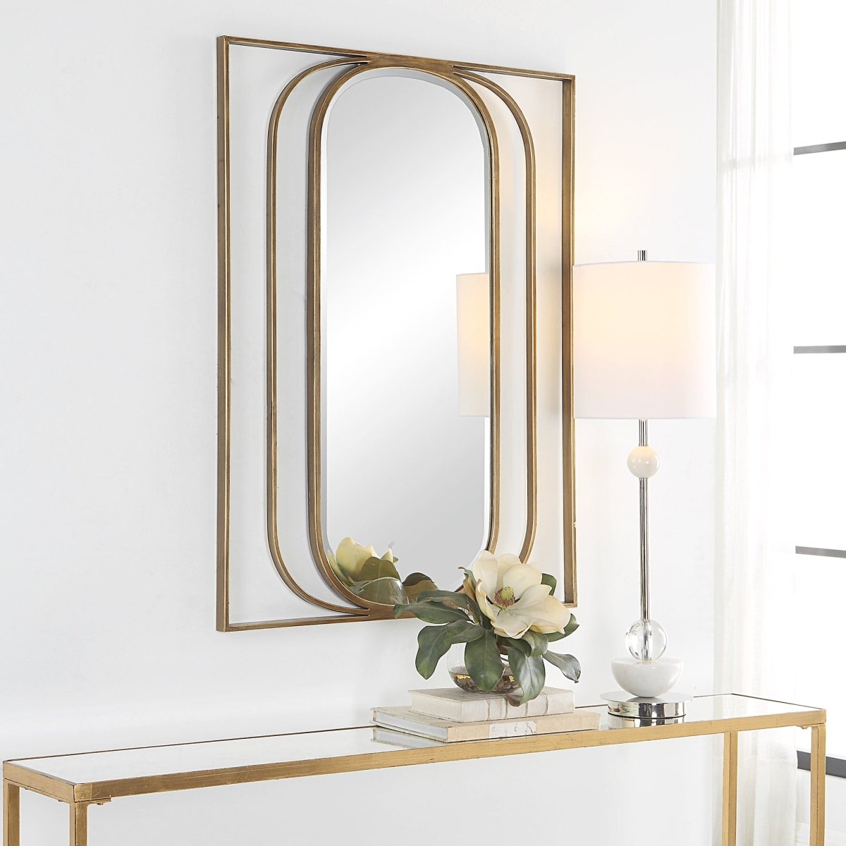 Replicate Contemporary Oval Mirror - Uttermost - Oval Mirrors by Modest Hut