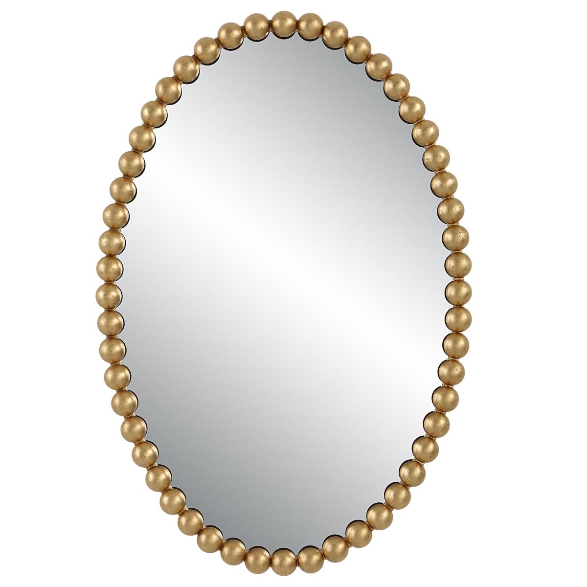 Serna Gold Oval Mirror - Uttermost - Oval Mirrors by Modest Hut