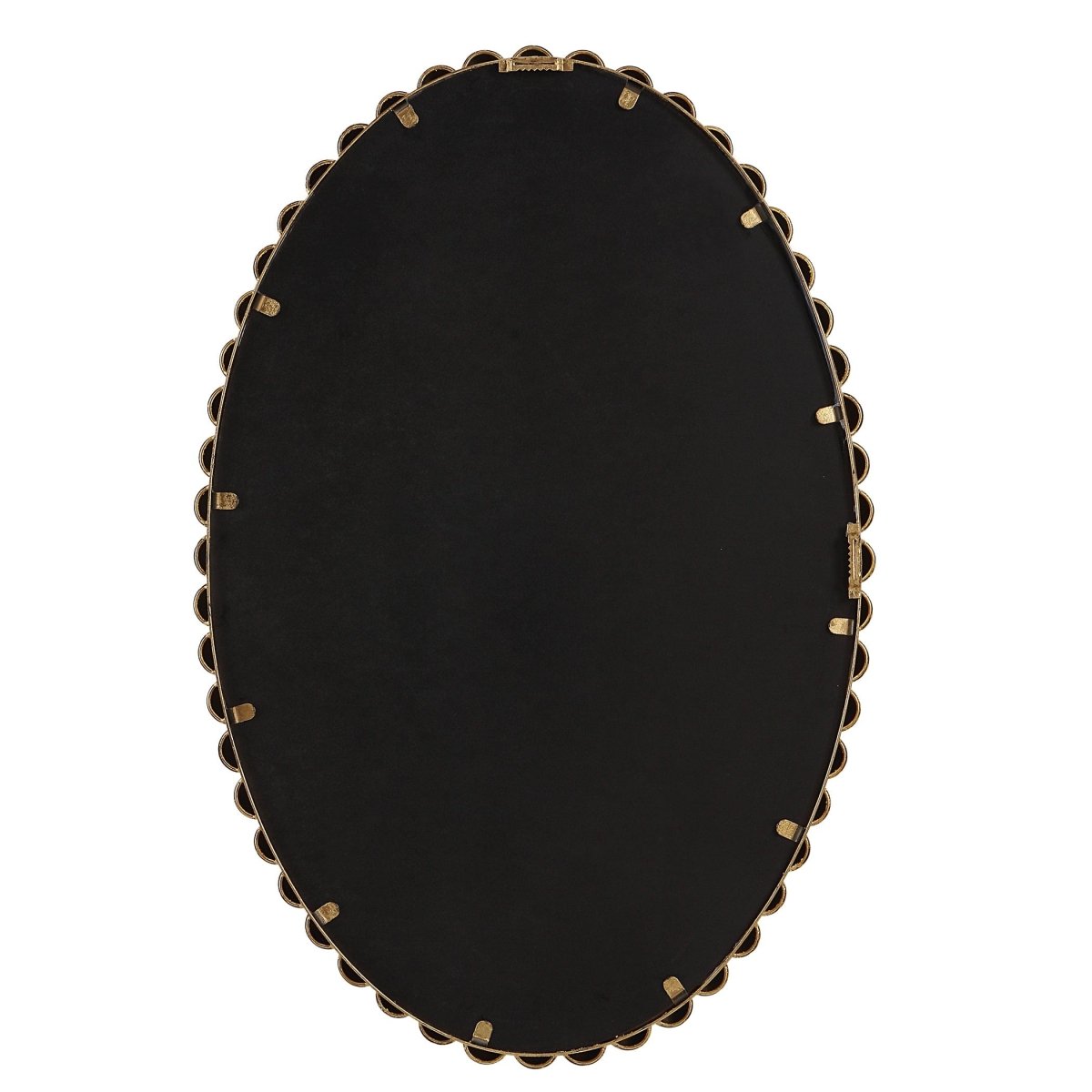 Serna Gold Oval Mirror - Uttermost - Oval Mirrors by Modest Hut